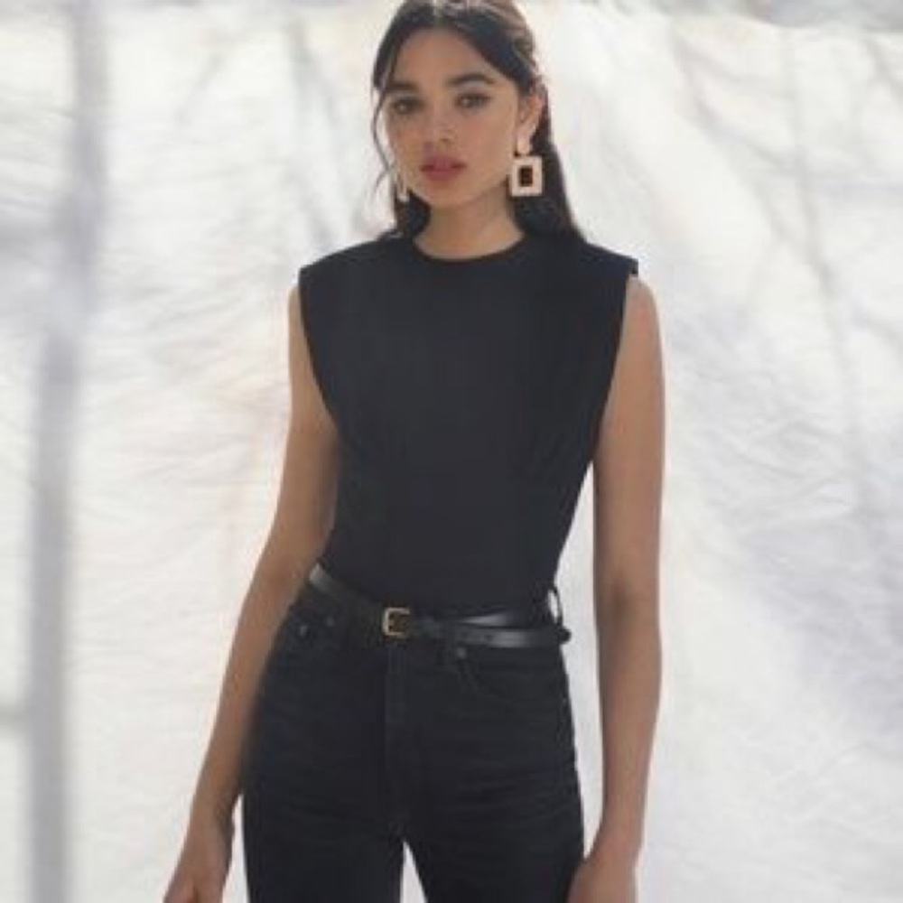 Reformation Wilton Top (Black) NWT